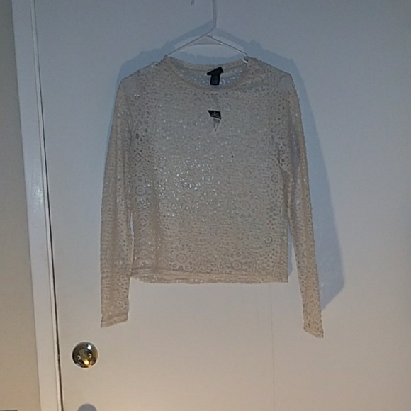 Cream Lace Shirt - Picture 1 of 1